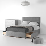 RFBAS-SK-2D-SS---Farrow-Bar-26HB-Divan-Linen-Look-SK-2-Drawers-Linen-Silver---Life2 from Roseland Furniture