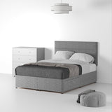 RFBAS-SK-2D-SS---Farrow-Bar-26HB-Divan-Linen-Look-SK-2-Drawers-Linen-Silver---Life2 from Roseland Furniture