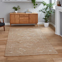 Karin Natural Diamond Patterned Jute Rug for living room