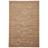 Karin Natural Diamond Patterned Jute Rug from Roseland Furniture