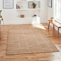 Karin Natural Geometric Jute Rug for living room