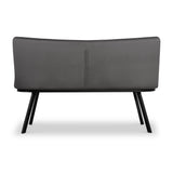 Galaxy Grey Velvet Dining Bench