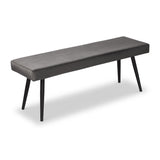 Whitstone Grey Velvet Dining Bench from Roseland Furniture