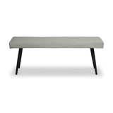 Whitstone Light Grey Faux Leather Dining Bench