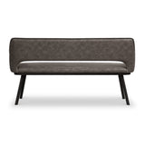 Harley Distressed Faux Leather Dining Bench