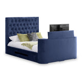 Tilly Velvet TV Bed Frame in Chatsworth Royal by Roseland Furniture