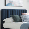 Olivia Midnight Blue Velvet Bed Frame