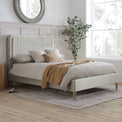 Jennifer Stone Velvet Bed Frame from Roseland Furiture