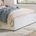 Sara White Boucle Bed Frame