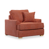 Birchley Soft Chenille Armchair Terra from Roseland Furniture