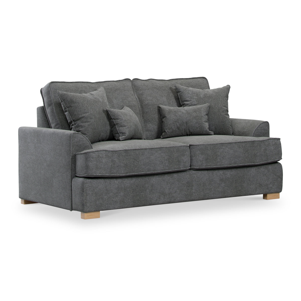 Birchley Soft Chenille 2 Seater Sofa Steel from Roseland Furniture