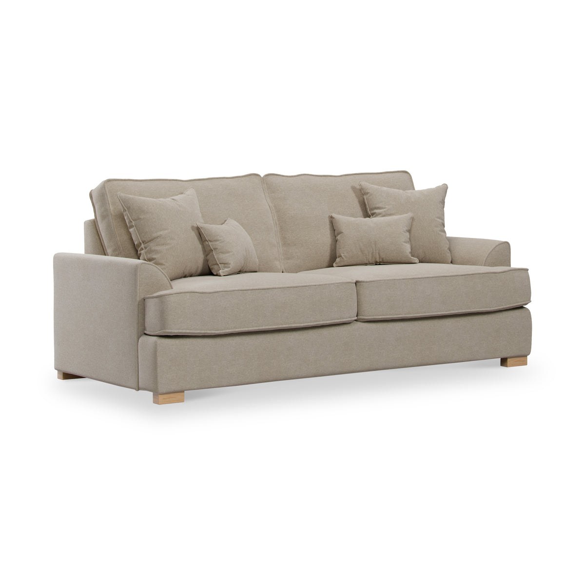 Birchley Soft Chenille 3 Seater Sofa Linen from Roseland Furniture