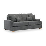 Birchley Soft Chenille 3 Seater Sofa Steel from Roseland Furniture