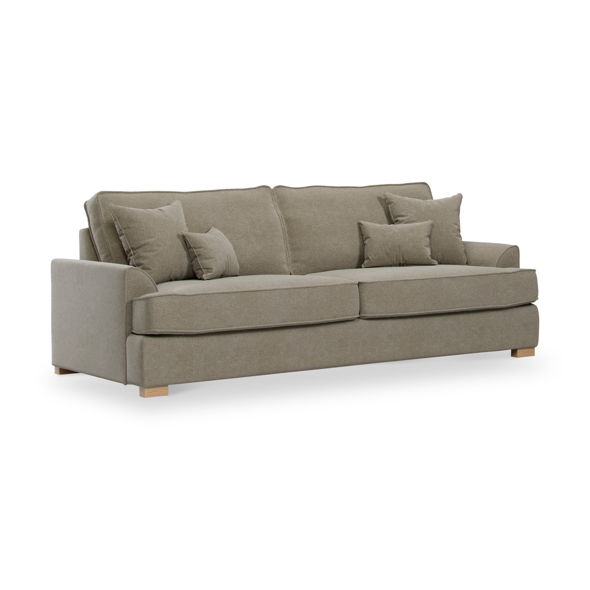 Birchley Soft Chenille 4 Seater Sofa Mink from Roseland Furniture