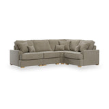 Birchley Soft Chenille LH Corner Sofa Mink from Roseland Furniture