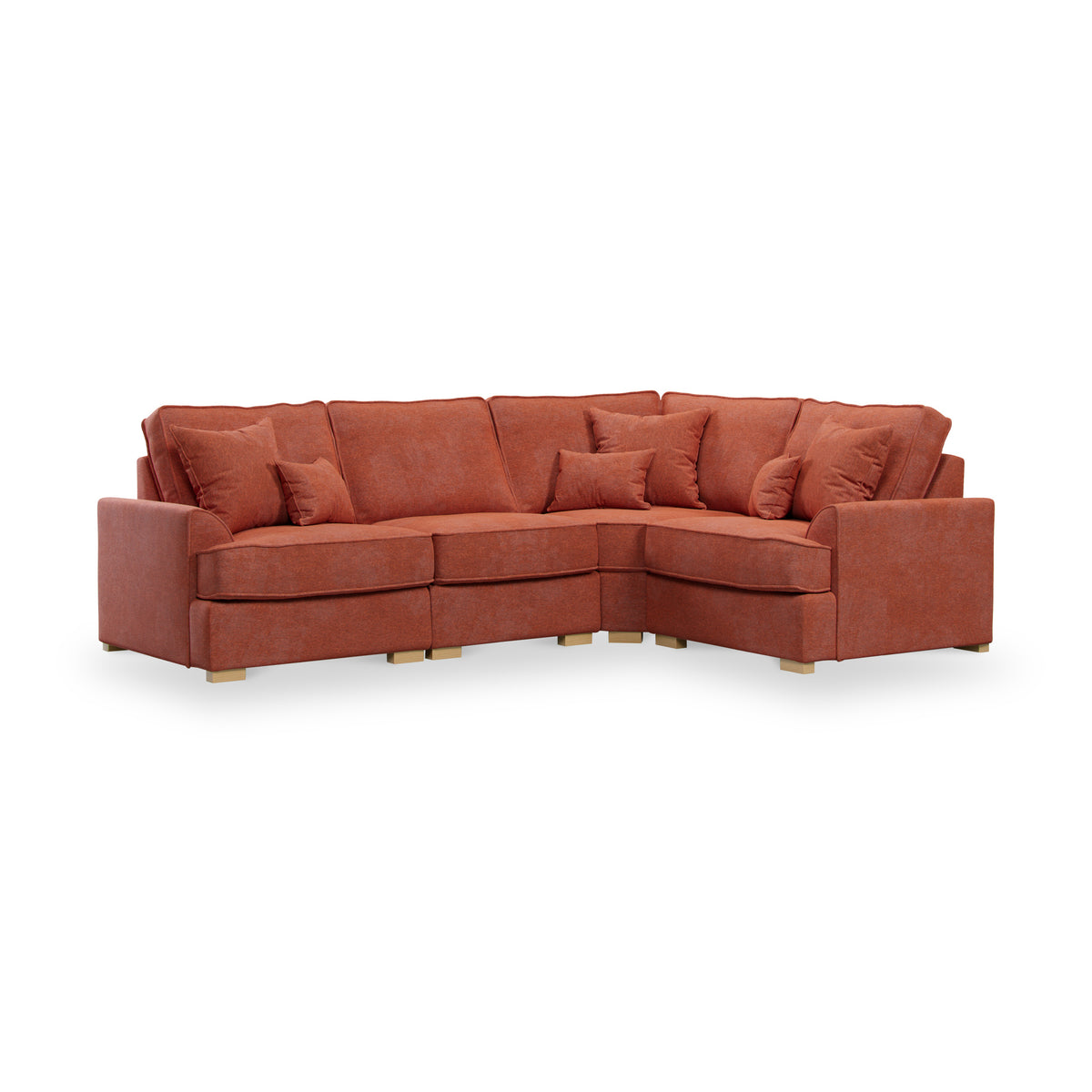 Birchley Soft Chenille LH Corner Sofa Terra from Roseland Furniture