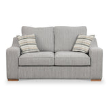 Ashow Silver 2 Seater Sofabed with Beige Dusk Scatter Cushions from Roseland Furniture