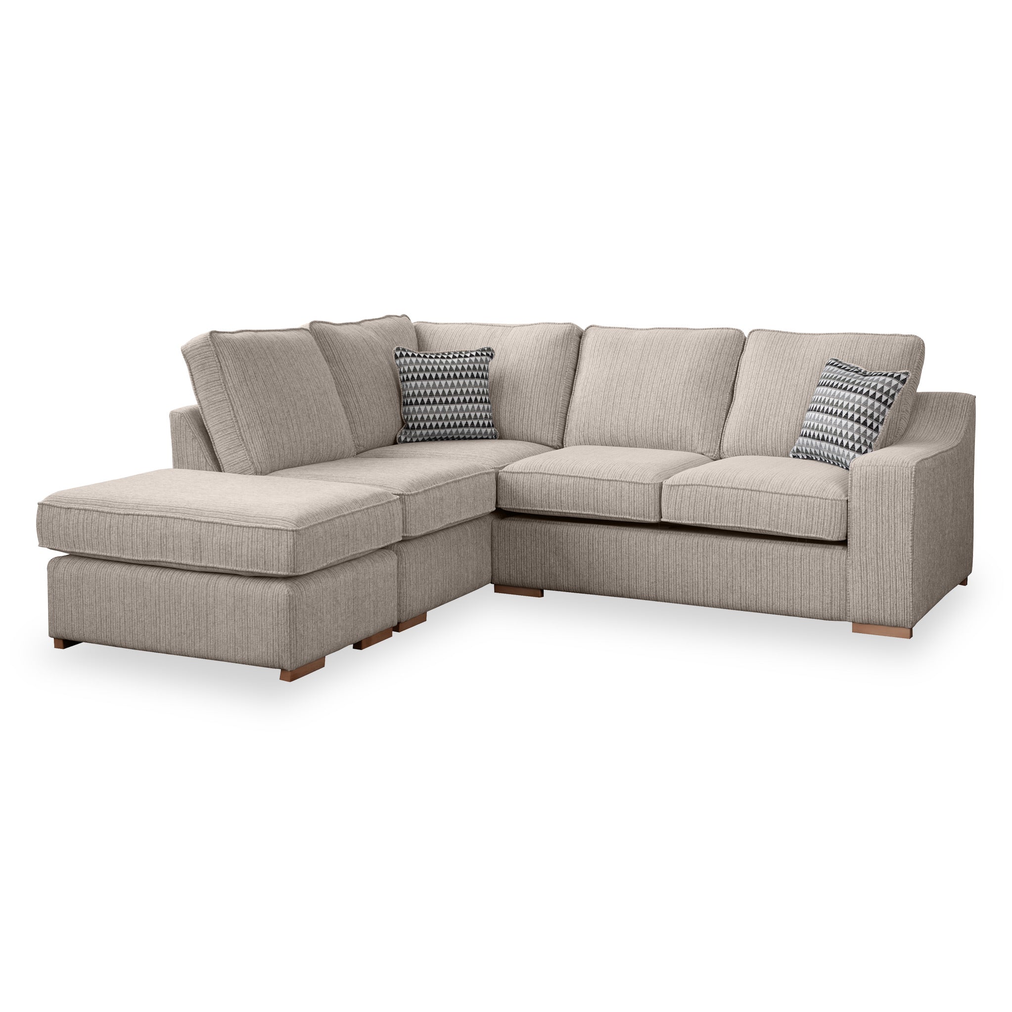 Corner beige online sofa