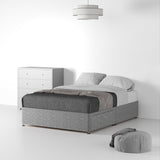 Essential-Divan-Base-Only Linen-Look-SD-K-2-Drawers-Linen-Grey from Roseland Furniture