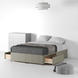 Essential-Divan-Base-Only Linen-Look-SK-2-Drawers-Linen-Mink from Roseland Furniture