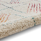 Edie Boho Multi Coloured Patterned Shaggy Rug