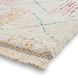 Edie Boho Multi Coloured Patterned Shaggy Rug