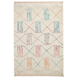 Edie Boho Multi Coloured Patterned Shaggy Rug from Roseland Furniture