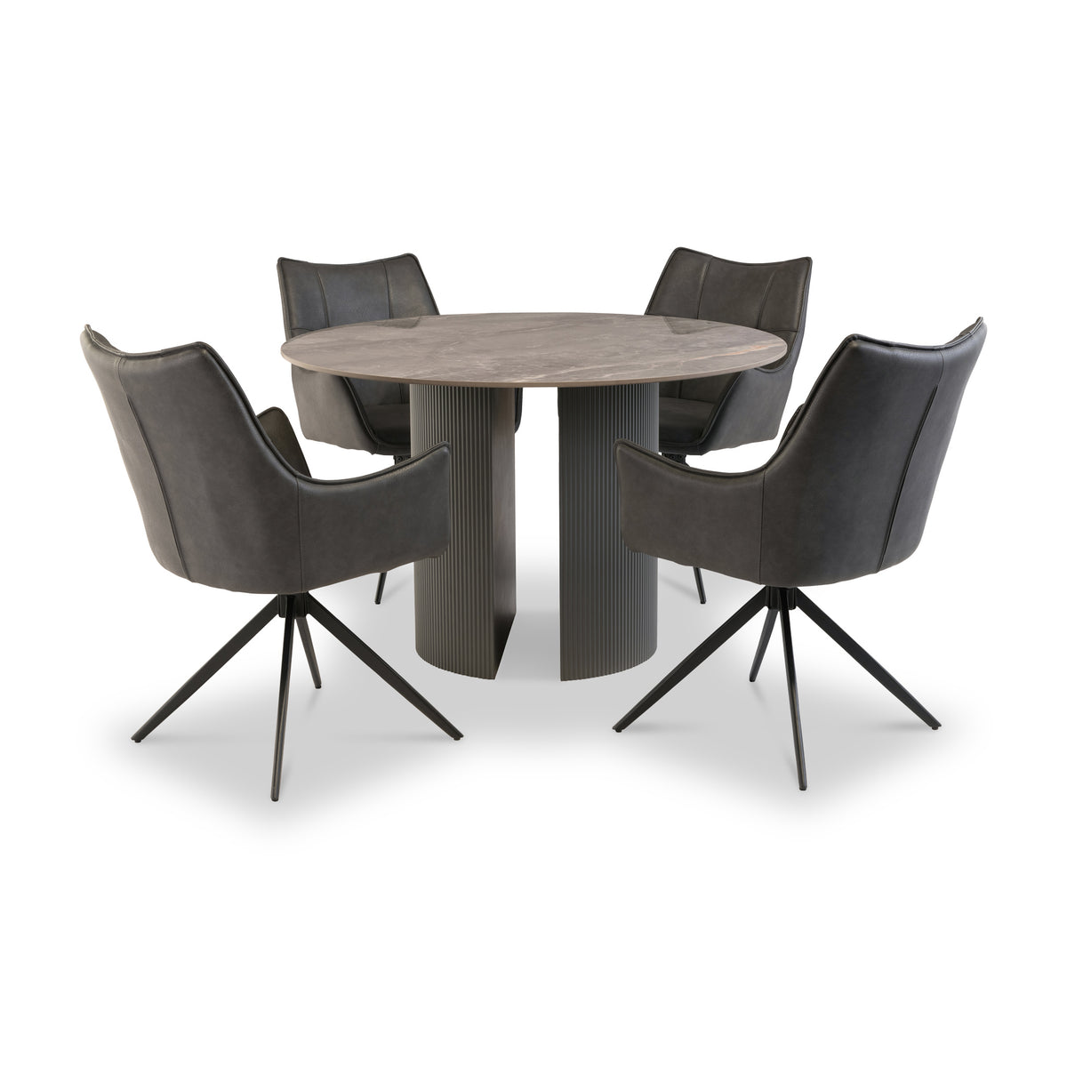 Jonas-120cm-Sintered-Stone-Round-Dining-Tablefrom Roseland Furniture