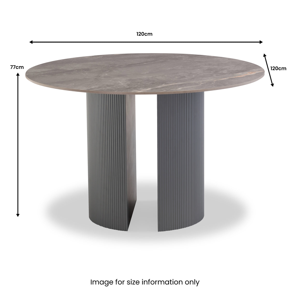 Jonas-120cm-Sintered-Stone-Round-Dining-Tablefrom Roseland Furniture