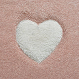 Brockton Pink Star & Heart Kids Rug