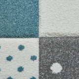 Brockton Blue Star & Moon Kids Rug