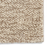 Brockton Beige Brown Cube Patterned Hand Carved Rug