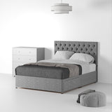 RFBTFH-D-2D-SS---Farrow-Diamond-48HB-Divan-Linen-Look-SD-K-2-Drawer-Linen-Silver---Life2 from Roseland Furniture