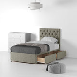 Farrow-Diamond-48HB-Divan-Linen-Look-SS-S-2-Drawers-Linen-Mink from Roseland Furniture