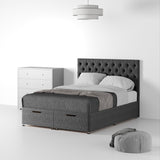 RFBTFH-SK-OT-SC---Farrow-Diamond-48HB-Ottoman---Linen-Look---SK-Linen-Charcoal---Life2 from Roseland furniture