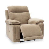 Adrian-fabric-electric-recliner-armchair-camel from Roseland Furniture