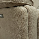 Adrian-fabric-electric-recliner-armchair-camel from Roseland Furniture