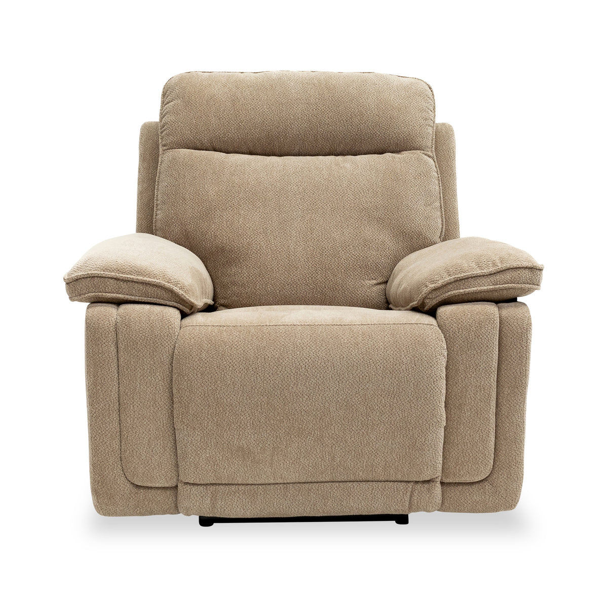 Adrian-fabric-electric-recliner-armchair-camel from Roseland Furniture