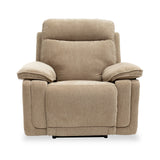 Adrian-fabric-electric-recliner-armchair-camel from Roseland Furniture