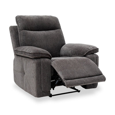 Adrian Soft Touch Fabric Power Recliner Armchair