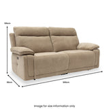 Adrian-fabric-3-seater-electric-recliner-sofa-camel from Roseland Furniture