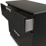 Beckett Black Gloss 3 Drawer Chest from Roseland