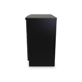 Beckett Black Gloss 3 Drawer Chest from Roseland