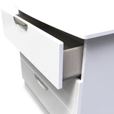 Beckett White Gloss 3 Drawer Chest from Roseland