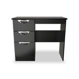 Beckett Black Gloss 3 Drawer Dressing Table from Roseland