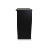 Beckett Black Gloss 3 Drawer Dressing Table from Roseland