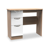 Beckett Light Wood 3 Drawer Dressing Table from Roseland Furniture