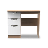 Beckett Light Wood 3 Drawer Dressing Table from Roseland Furniture