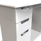 Beckett White Gloss 3 Drawer Dressing Table from Roseland