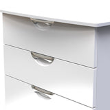 Beckett White Gloss 4 Drawer Deep Chest from Roseland